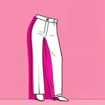 magenta trousers image